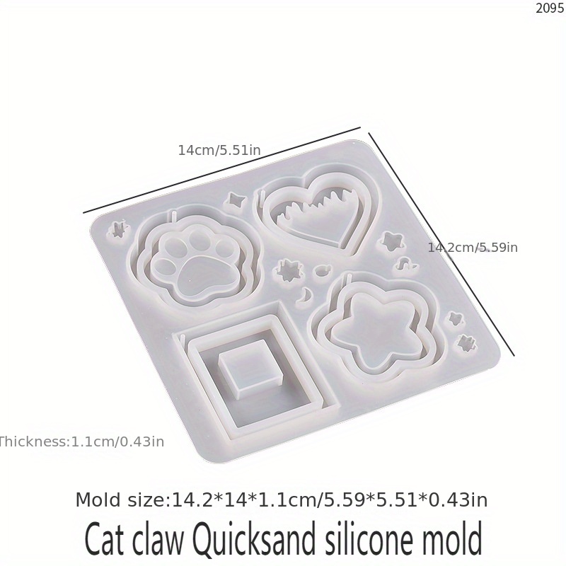 Resin Shaker Mold Candy Shaped Silicone Molds Quicksand - Temu