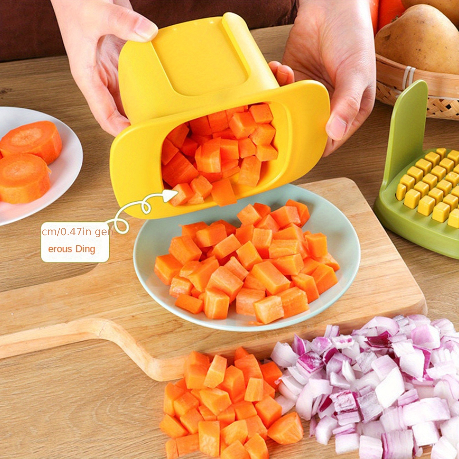 Dicer Chip Slicer Carrot Onion Ham Slicer Pellet Press - Temu