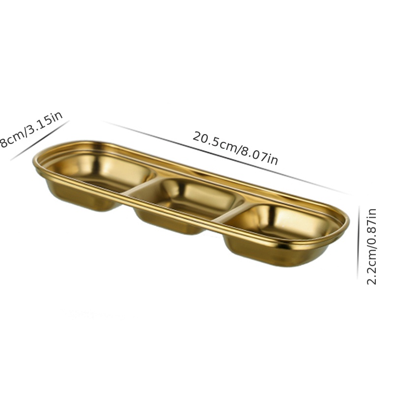 Korean Stainless Steel Kitchen Series - Banchan Plate - Sauce Plate