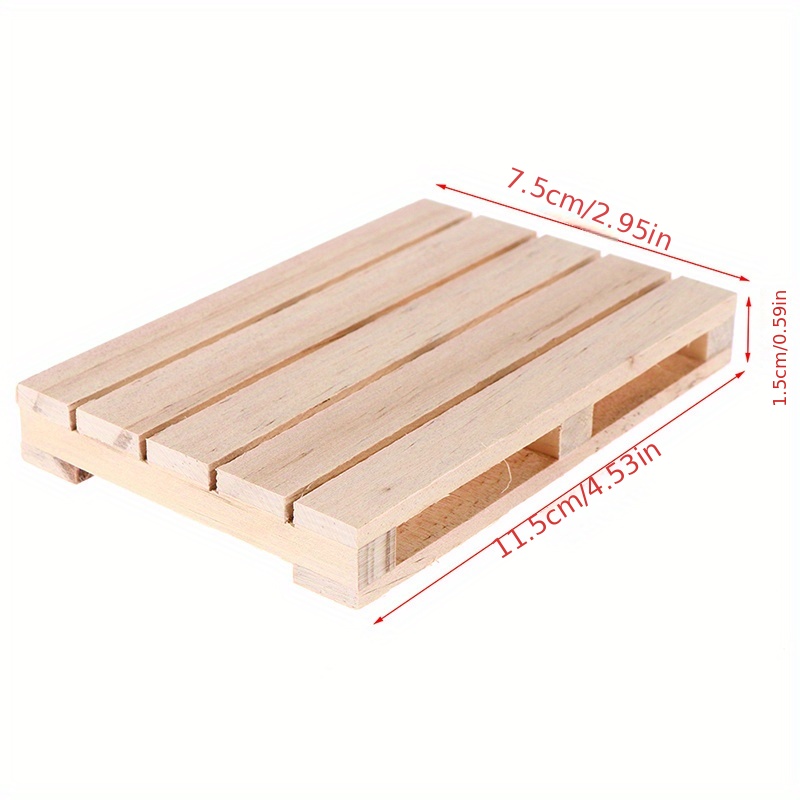 1pc Mini drewniana paleta podstawki pod napoje na gorące i zimne napoje podkładka izolacyjna podstawka pod kubek mata pod garnek, dekoracje wewnętrzne i zewnętrzne, kuchnia dekoracje do salonu, dekoracja biurowa, dekoracje na biurko, abstrakcyjne rzemiosło dekoracje, wystrój pokoju domowego