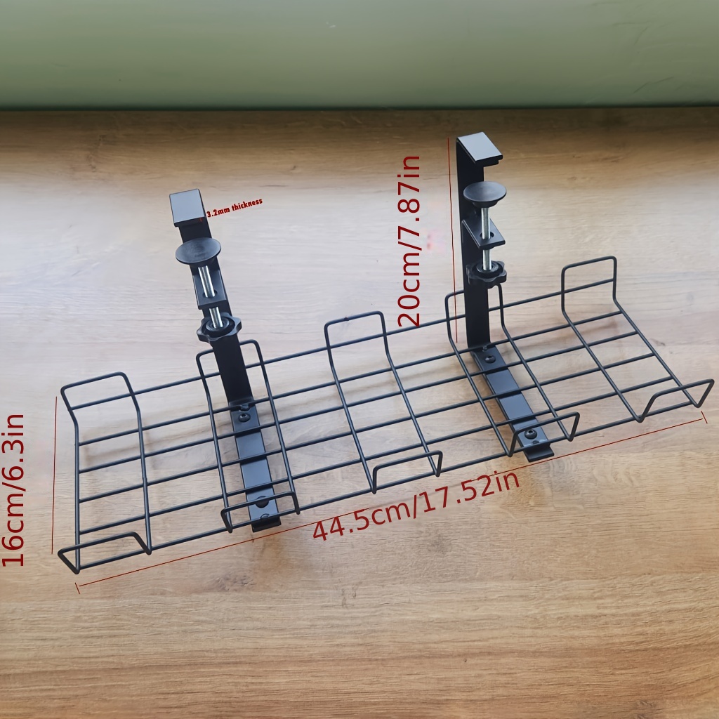 Under Desk Data Cable Storage Holder Iron Wire Management - Temu