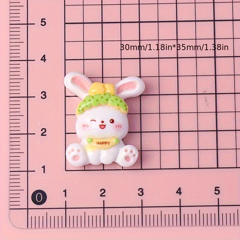 Cute Animal Series Design Patch Glossy Resin Small Charms - Temu