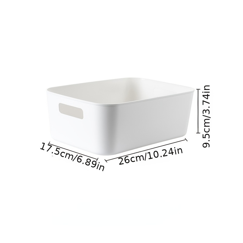 White Desktop Snack Box - Convenient Sundries Storage Basket For