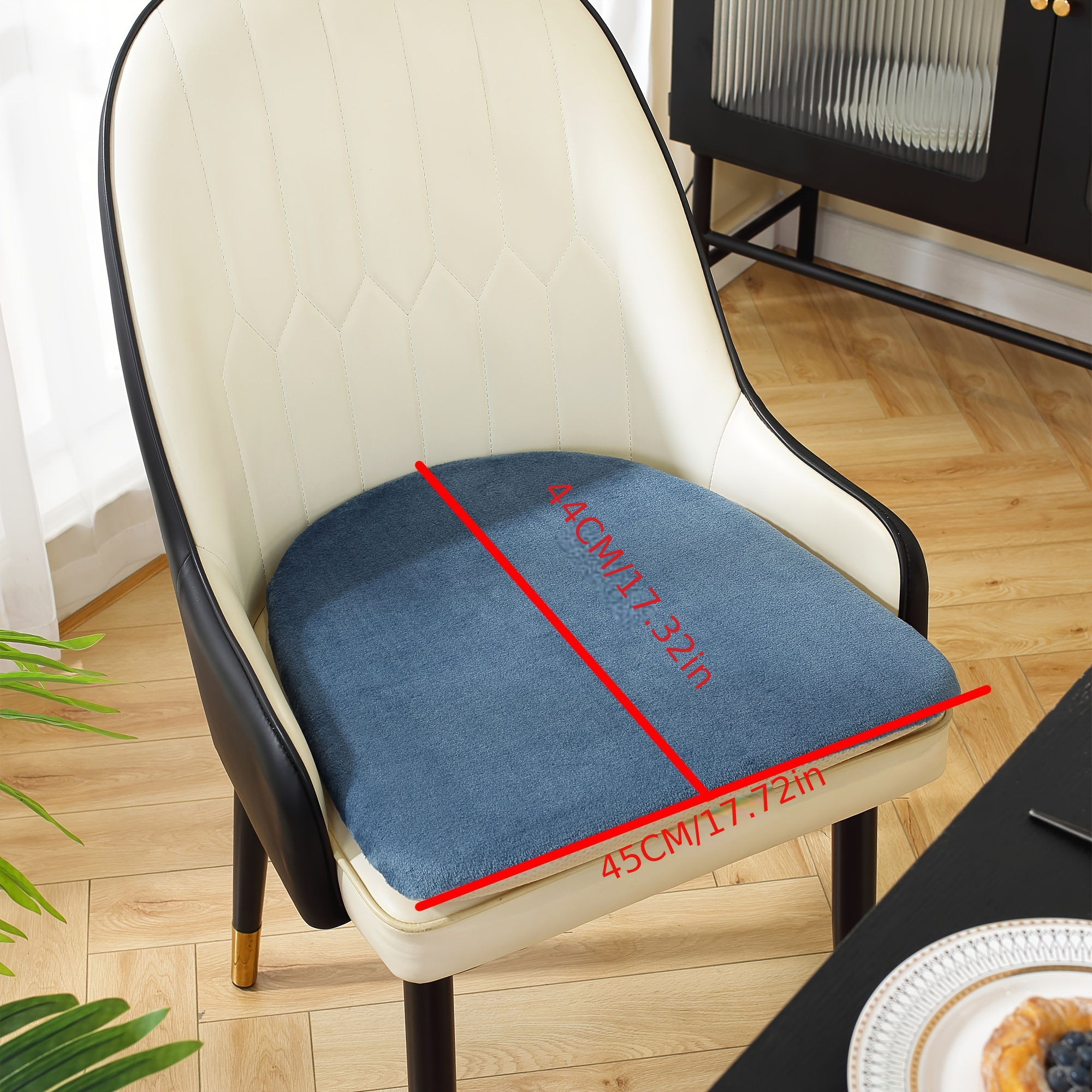 Four Seasons Removable Chair Cushion Office Long Sitting Cushion Non-slip  Stool Butt Cushion Dining Table Chair Thickened Seat Cushion For Office  Home Decor - Temu