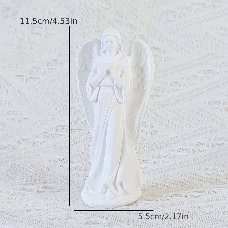 24 Stück Baby-Engel Figuren Mit Herz – Weiß, Ca. 4 X 5,5 X 4 Cm, Aus Polystein, Für Taufe, Hochzeit, Weihnachten