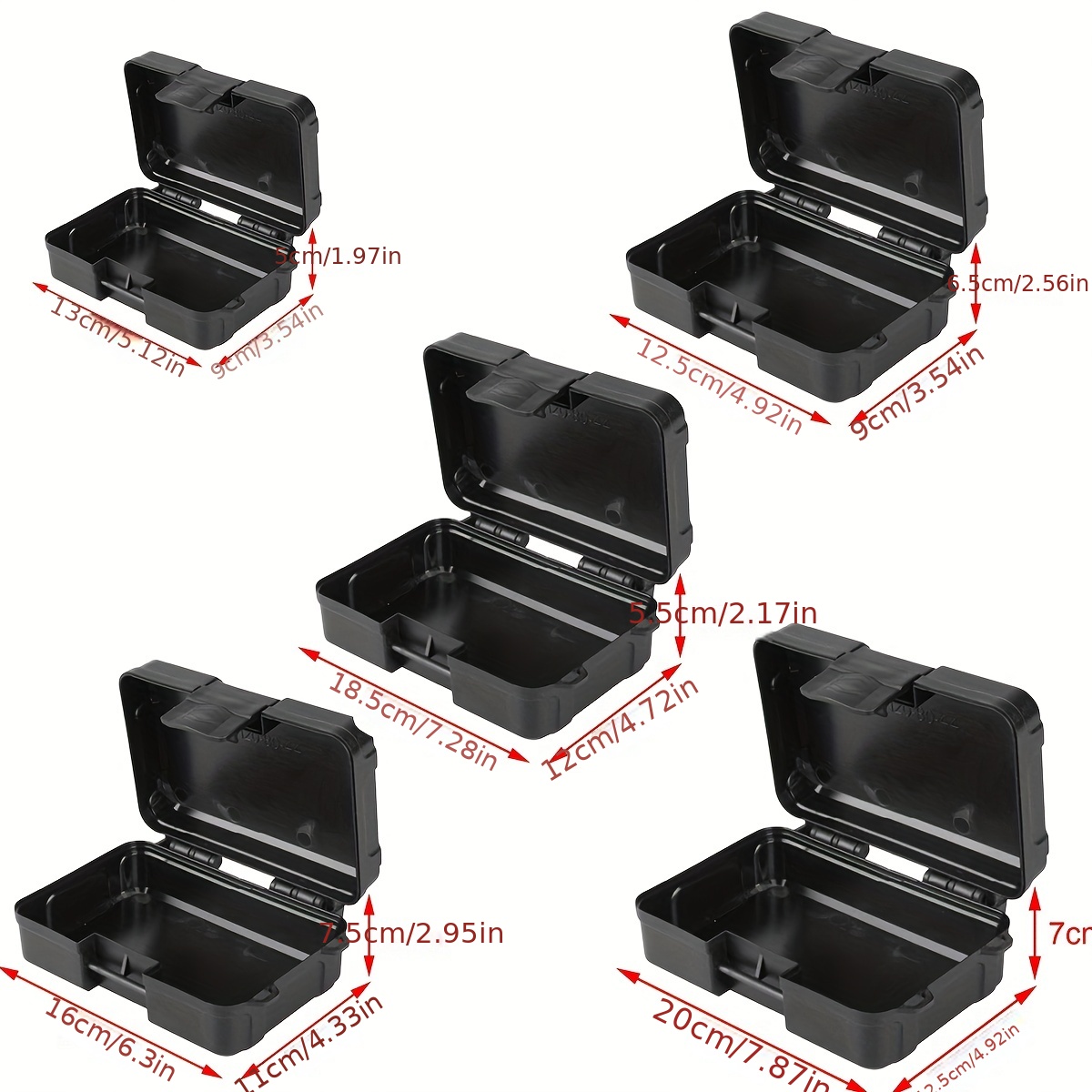 Double sided Tool Storage Box With Lid Parts Organizer - Temu