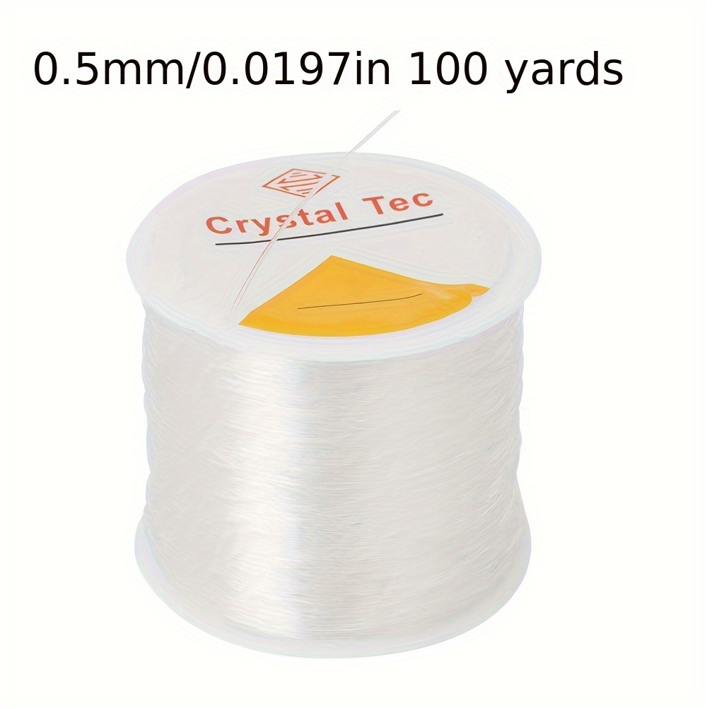 0.4-1.5MM Transparent Round Elastic Cord for Bracelet Necklace