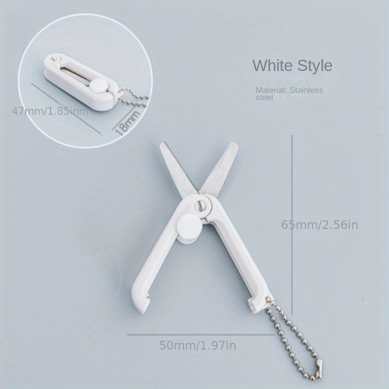 1pc Mini Portable Safety Scissors - Perfect for Office, School, Crafting, Sewing & Scrapbooking!