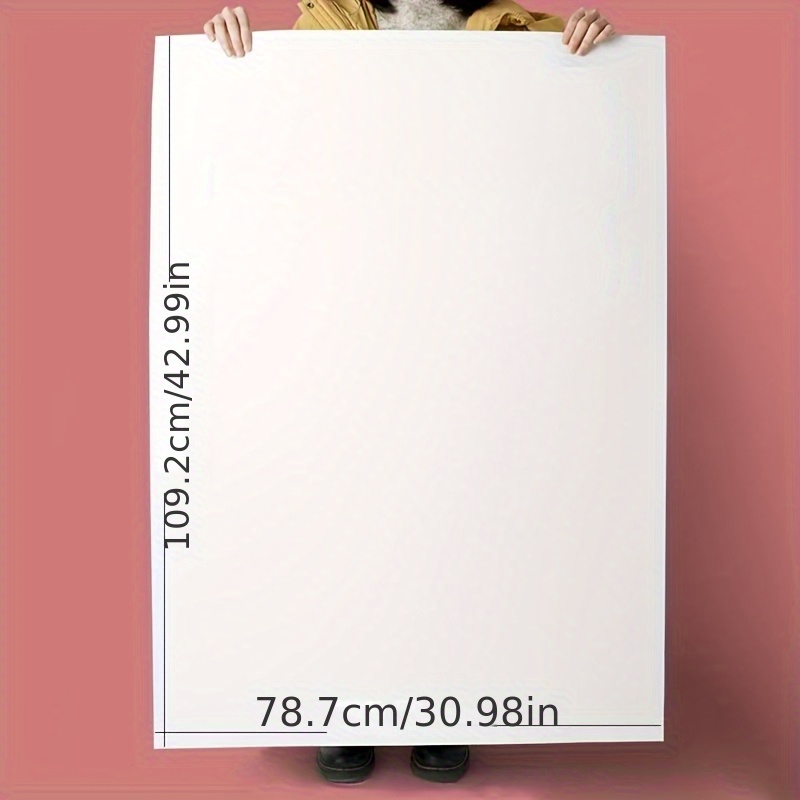large 42 99 x 30 98 thick white paper cardboard roll 300gsm glossy   water soluble art supplies for painting modeling 5 sheets per roll ideal for crafts and diy projects craft paper roll glossy   paper water soluble paper paper supplies 0