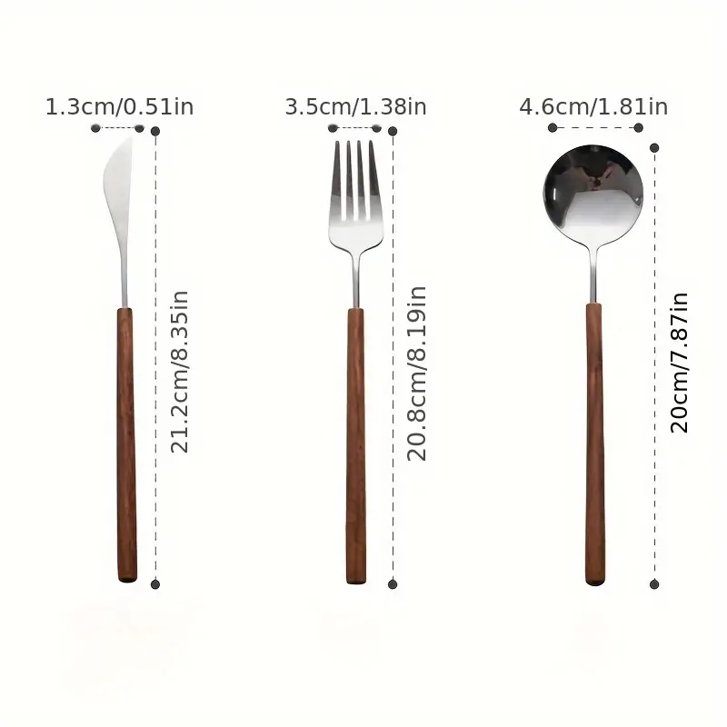 6pcs 304 stainless steel western cutlery high quality knife fork and spoon set suitable for home festive parties and hotels Product details 0