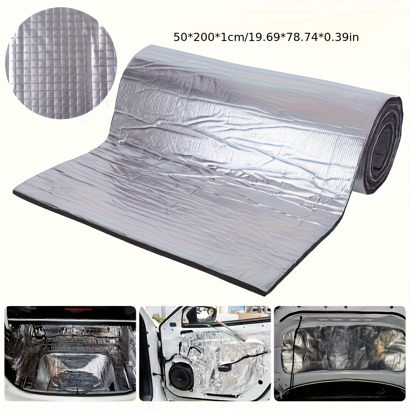 

Car Thermal And Acoustic Insulation Foam Aluminum Foil Self-adhesive Thermal And Acoustic Insulation Pads Car Hood Acoustic Pads -absorbing Pads Heat Insulation Pads