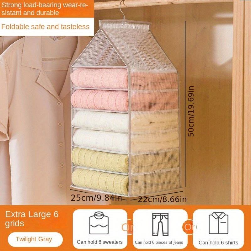 Wardrobe Closet Organizer 3/4 Grids Handbag Storage Shelf Partition Board  Bag Storage Rack Woman Bags Acrylic Storage Box