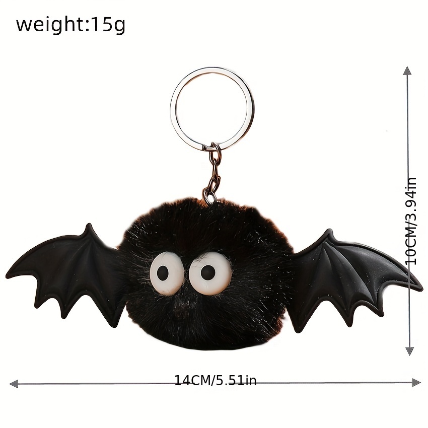 Bat Plush Keychain Kawaii Backpack Charm Ghost and Pumpkin 