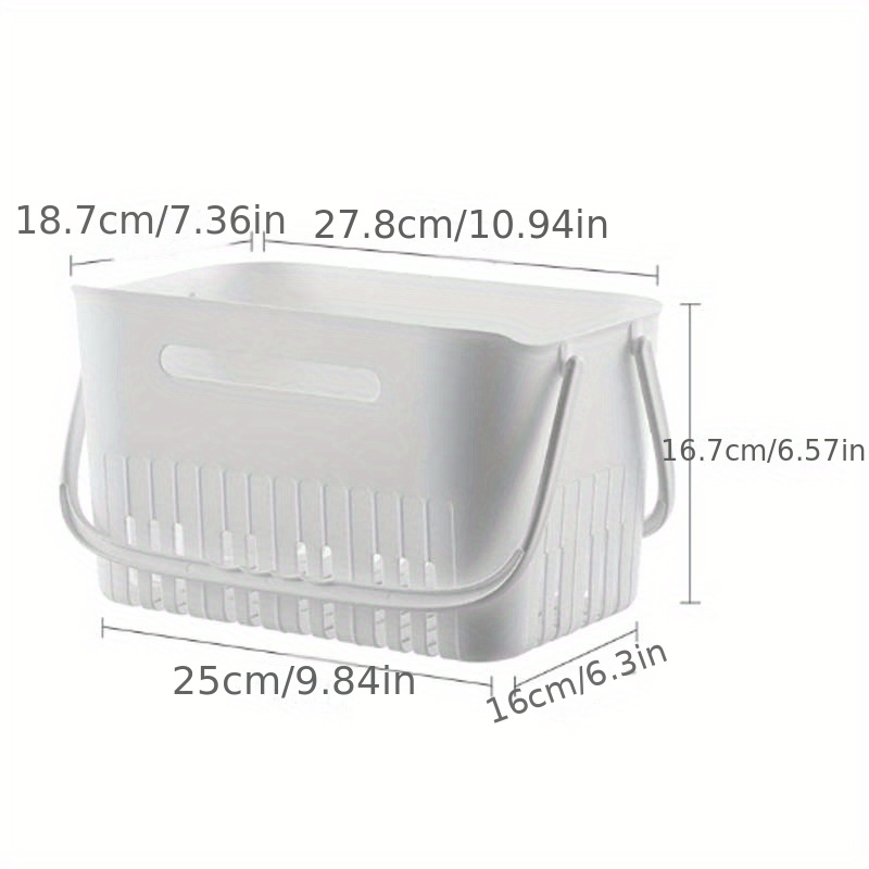 1pc Multifunctional Nordic Style Handheld Bath Basket For Bathroom  Toiletries And Storage, Plastic Shower Caddy Organizer For Bathhouse  Dormitory