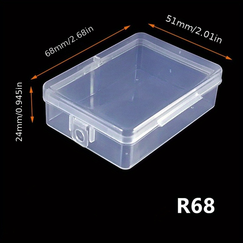 High Transparent Storage Box Pp Plastic Small Box Thickened - Temu