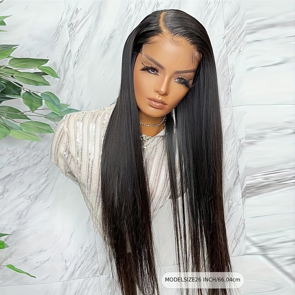 4 4 Lace Front Wigs Human Hair Wig Long Length Straight Temu Canada