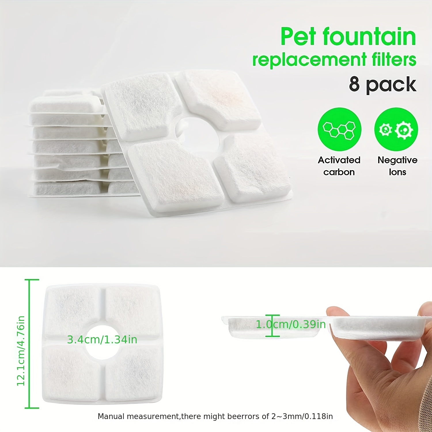 Activated Carbon Filter For Cat Water Fountain