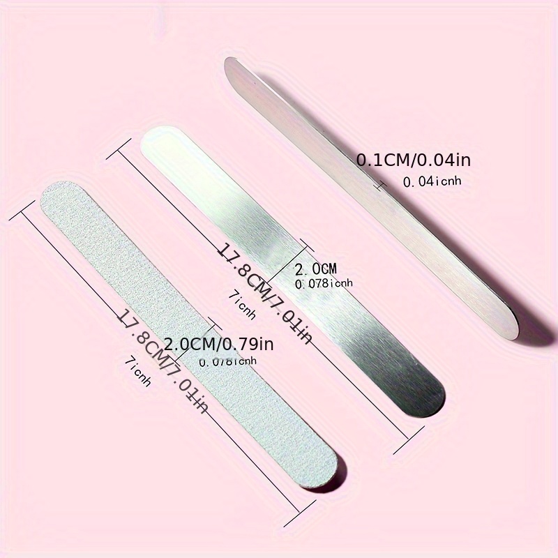 13pcs Washable Single-Sided Grey Sandpaper Nail File Set