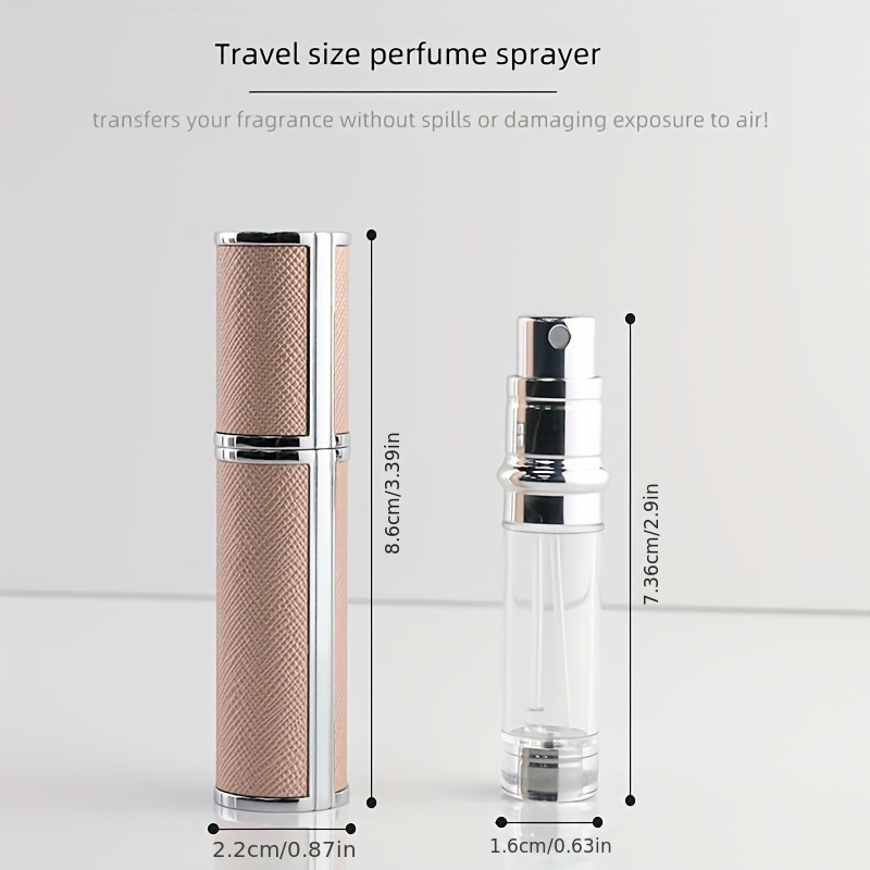 Luxury Leather Perfume Bottles Empty Refill, Perfume Atomizer Travel Spray  Bottle Refillable, Bottom Filling Cologne Sprayer Atomizer, Mini Perfume  Container For Man & Woman - - Temu