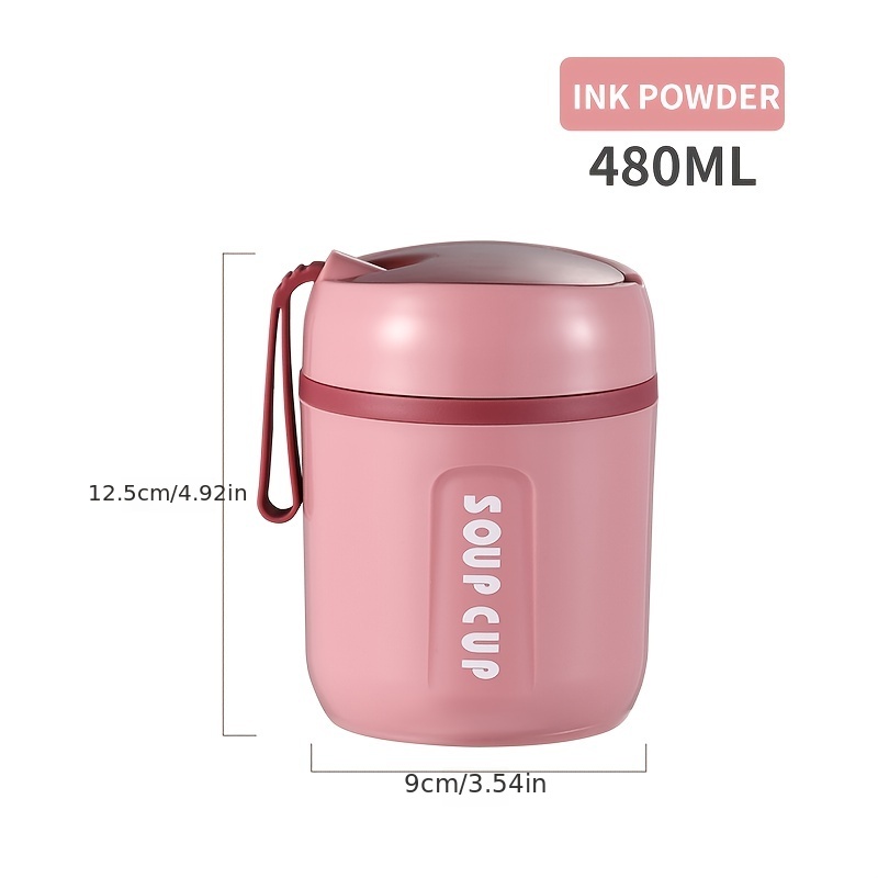 Insulated Food Jar, Stainless Steel Cylindrical Lunch Container, Thermal Lunch  Box, For Soup, Porridge, Salad And More, For School And Office, Kitchen  Accessories, Travel Accessories - Temu