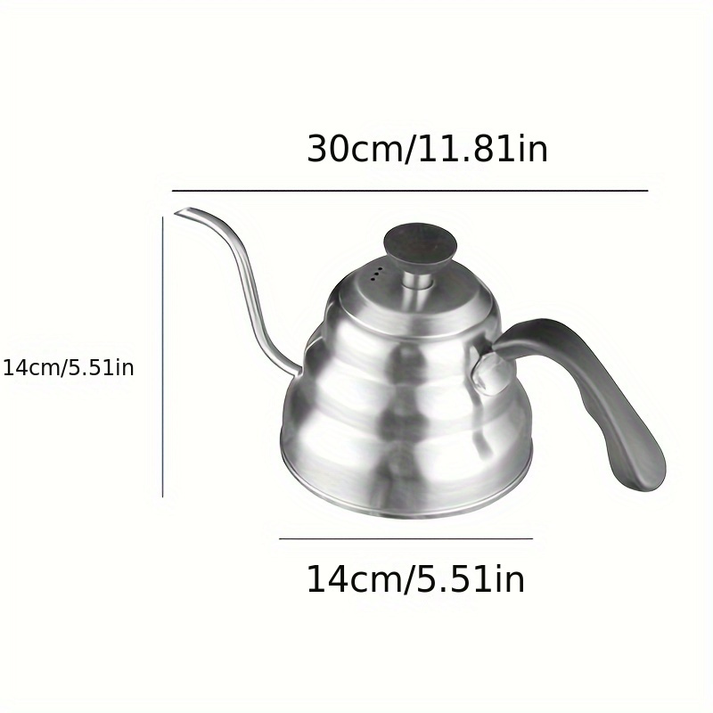 57.48 oz Double Wall Food Grade Stainless Steel Interior Water Boiler,  Coffee Pot & Tea Kettle, Auto Shut-Off And Boil-Dry Protection, 1200W