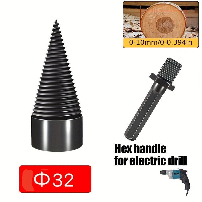 Firewood Log Splitter Drill Bit Removable Wood Splitters - Temu Canada