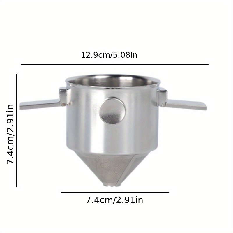 1pc portable 304 stainless steel hanging ear coffee filter paper   cup with hand flush filter convenient coffee utensils and accessories details 3