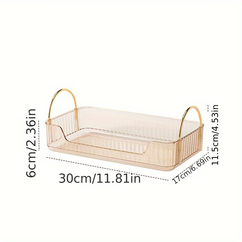 Bathroom Vanity Tray, Shatterproof Silicone Bathroom Tray, Non-slip  Bathroom Rectangle Countertop Storage, Organizer Space Saving Skincare  Counter Organizer, Kitchen Sink Tray, Perfume Tray For Makeup - Temu