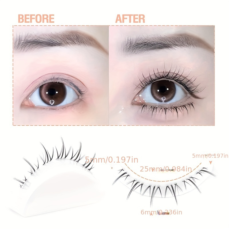 Manga Lashes, Transparent Stem Spiky Anime False Eyelashes, Natural Look  Japanese Lashes, Reusable Wispy Eyelashes Extension Makeup Tool - Temu New  Zealand