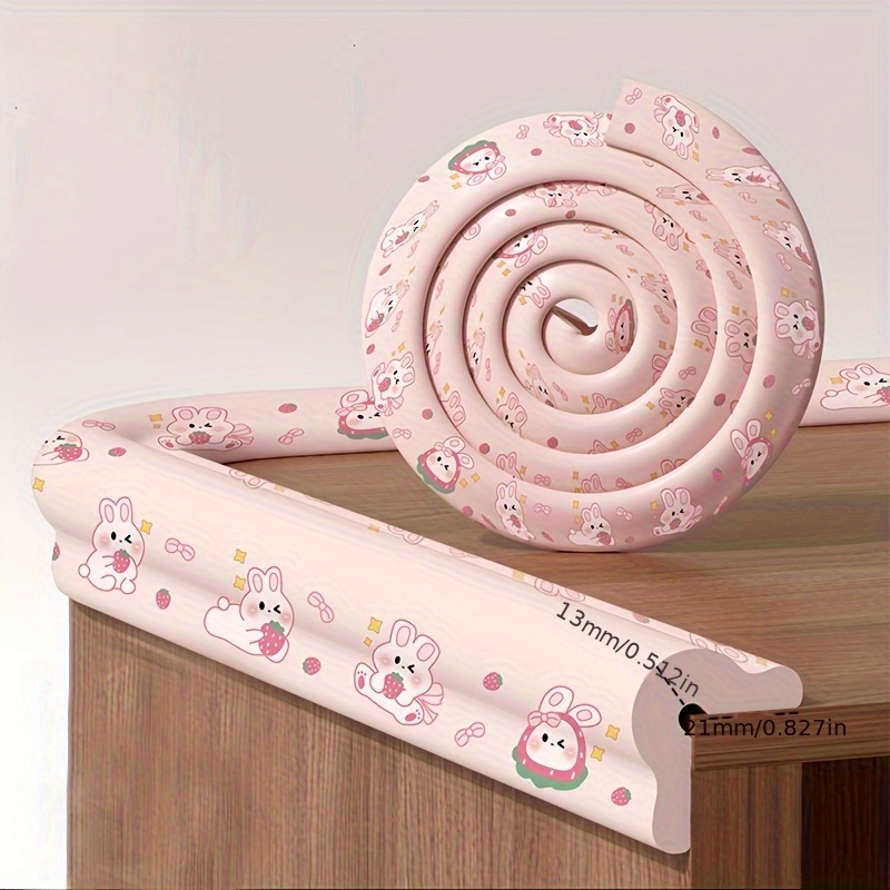 TEMU 1pc Coin de Adapté pour Sécurité Enfant, Bande de Douce - avec Support, Bord pour de Table & Mur, Phtalates, pour