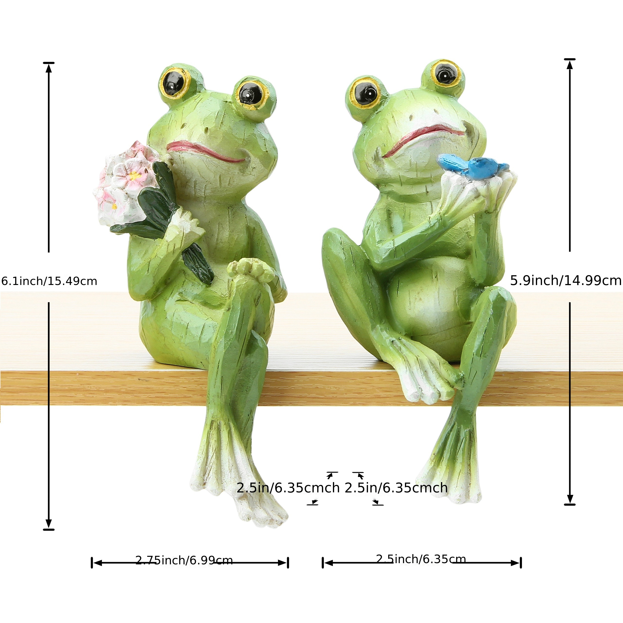 3d Frog Statue Simulation Frog Outdoor Garden Resin Crafts - Temu