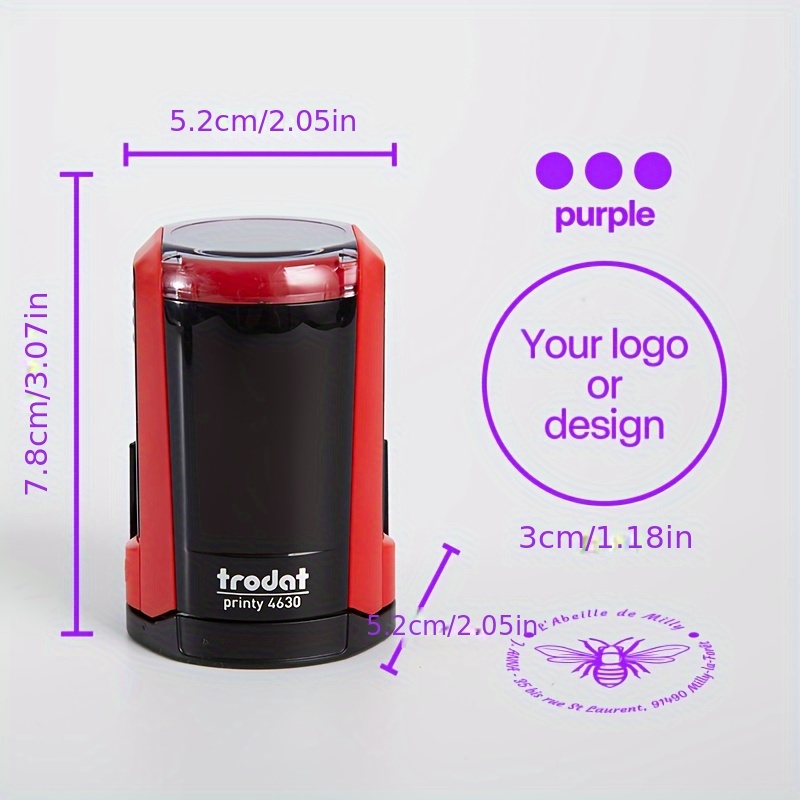 TEMU Customized Portrait Stamps Customized Personal Logo Stamps Logo High Quality Self-inking Stamps