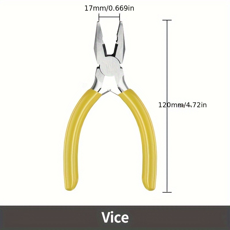 Mini Pliers With Pointed Circular Mouth Diagonal Steel Wire - Temu