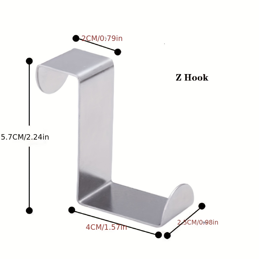 GANCHO PUERTA 77 MM INOX