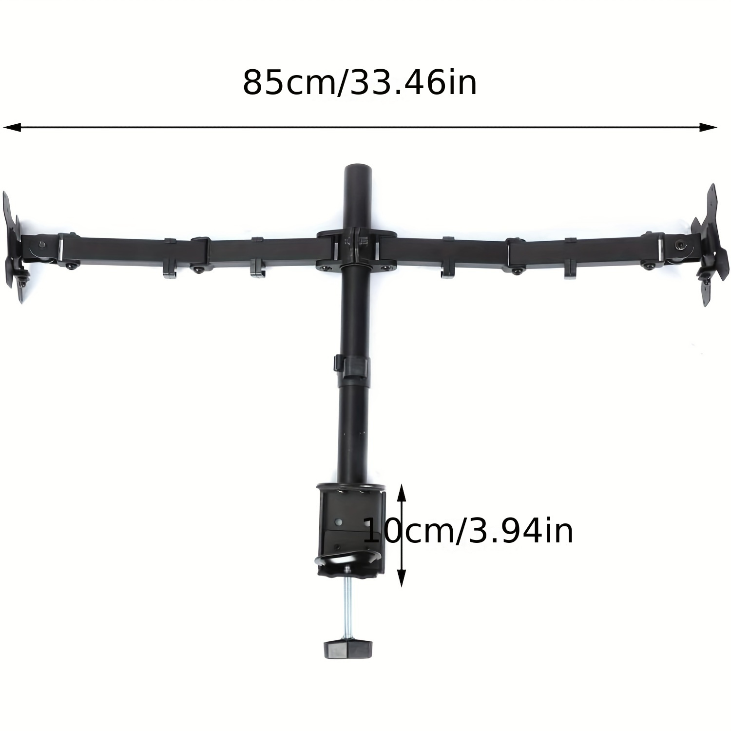 Image of Monitor Table Mount 2-way Monitor Swiveling Tilting Universal For 14-32 Inch Vesa 75x75/100x100 Desk Computer Screen Stand Height Adjustable