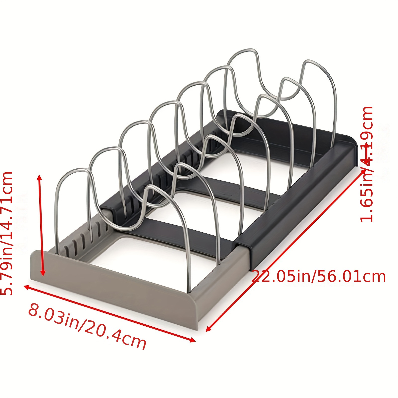 1 Organizador De Soportes Para Platos Soporte Para Platos - Temu