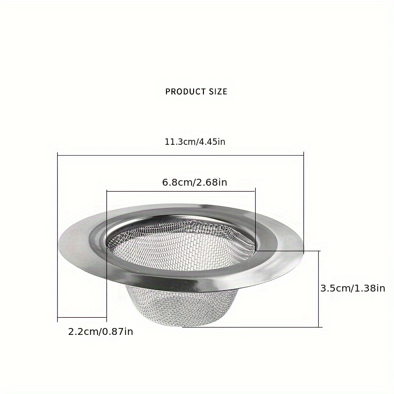 Ayuda de fregadero de acero inoxidable 3 en 1, filtro de desagüe para  fregadero de cocina, filtro antiobstrucción, tapón para fregadero de  cocina