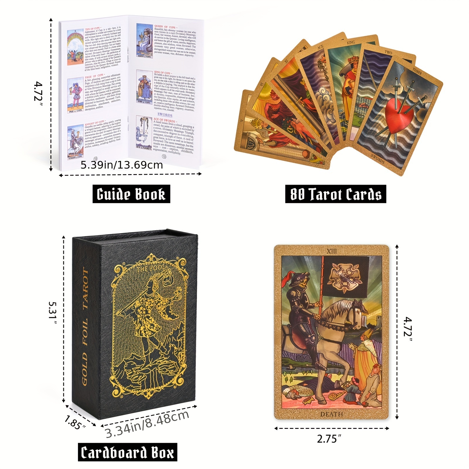 Tarot Card Set Tarot Cards And Books Set For Beginners Temu