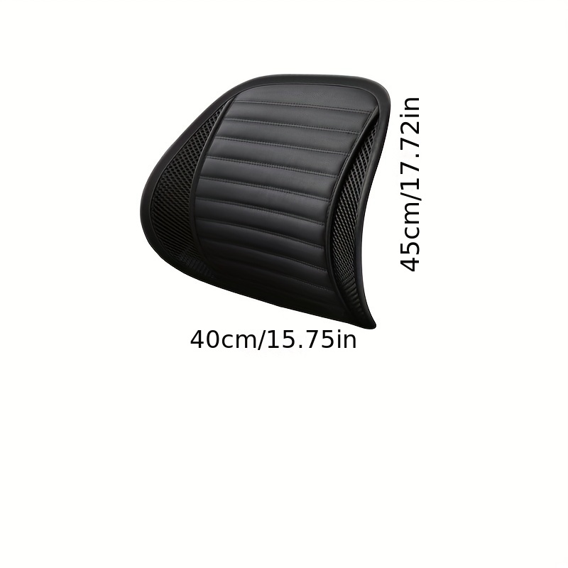 Car Lumbar Support Driver Seat Back Waist Cushion Auto Backrest CushionWave  Arc Protrusion for Strong Support