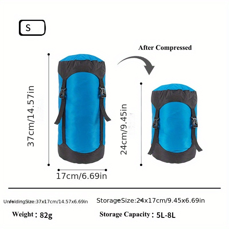 Compression Sacks for Sleeping Bag Clothing Camping Travel