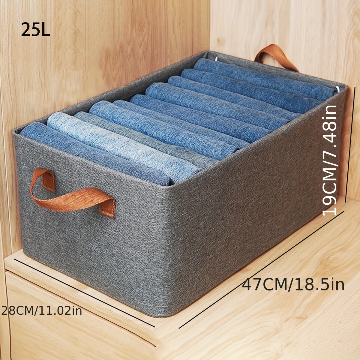 Storage Baskets For Organizing Fabric Organization Bins For - Temu