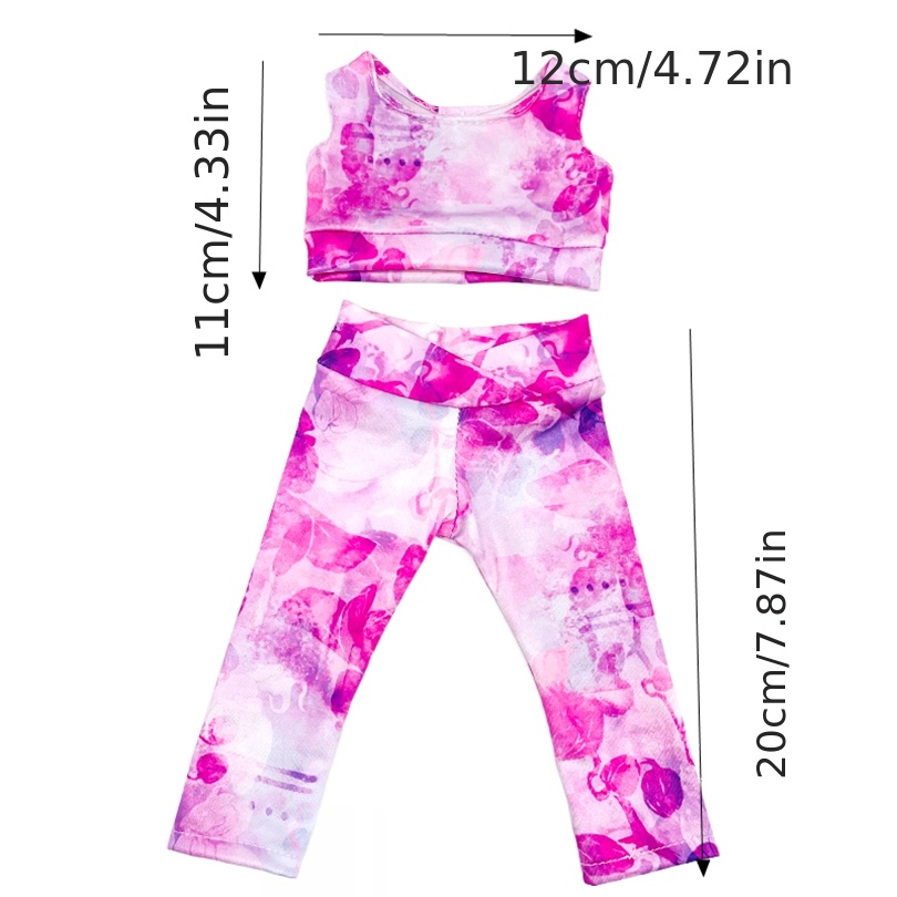 Pink Crop Top for Fashion Dolls PINKLOGO Tank Top for Dolls and Pink Doll  Leggings 1:6 Scale Doll Clothes -  Canada