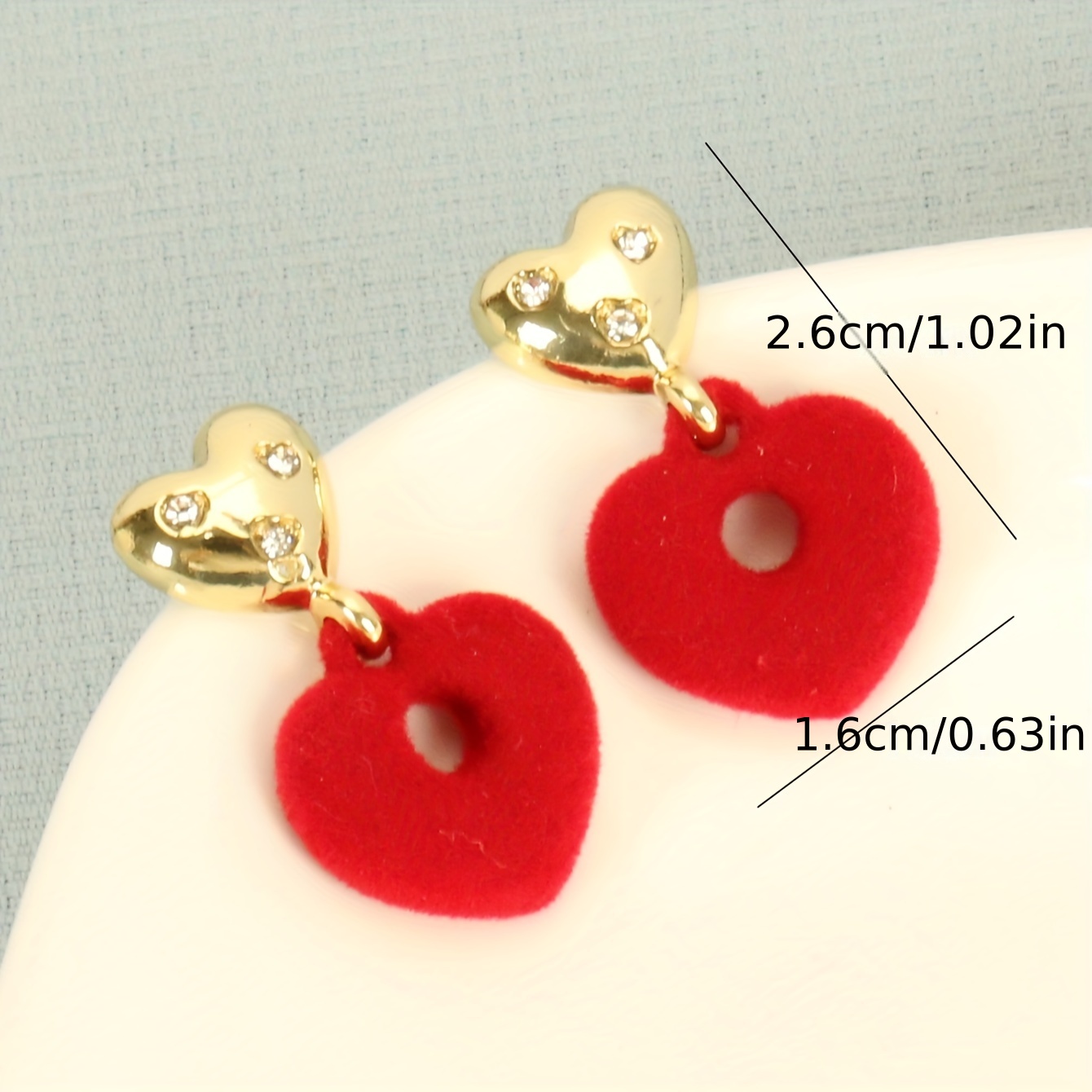 Christmas Red Flocking Bow Faux Pearl Decor Dangle Earrings Retro Elegant Style Zinc Alloy Jewelry, Jewels Delicate Christmas Ear Ornaments, Free