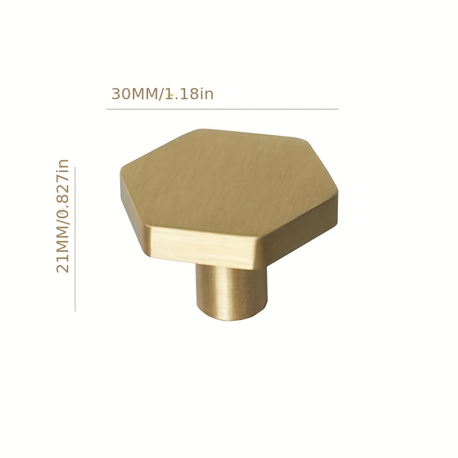 Solid Brass Knobs Shoe Cabinets Knob Pulls Brushed Golden - Temu