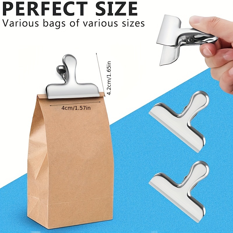 Chip Bag Clips Air Tight, Heavy Duty, Sturdy Plastic Clips For Food Storage,  Food Bag Clips For Kitchen Snacks - Temu