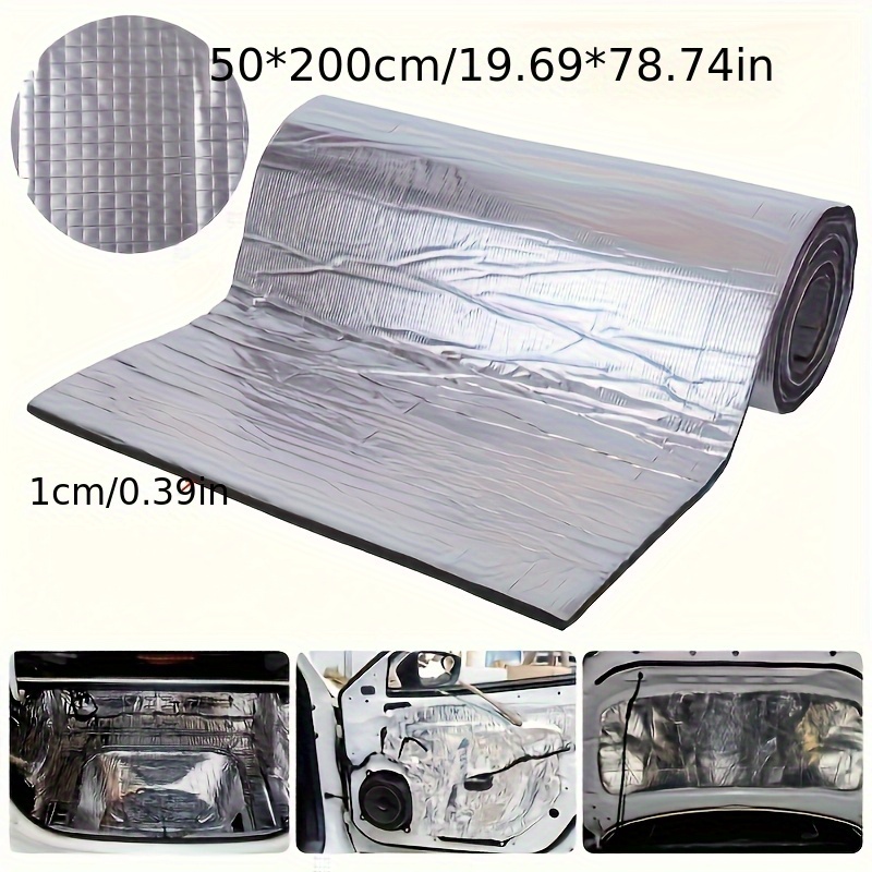 

Car Thermal And Acoustic Insulation Foam Aluminum Foil Self-adhesive Thermal And Acoustic Insulation Pads Car Hood Acoustic Pads Car Sound-absorbing Pads Heat Insulation Pads