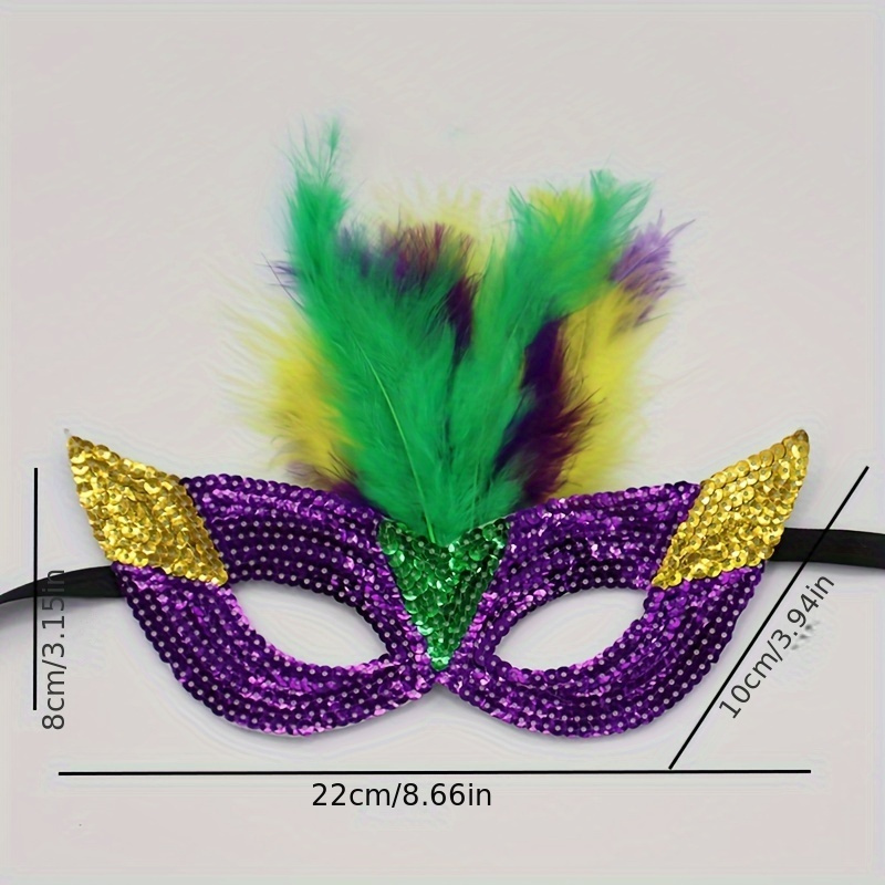 Mardi Gras Mask Paper Masks Carnival Parade Masquerade Party - Temu