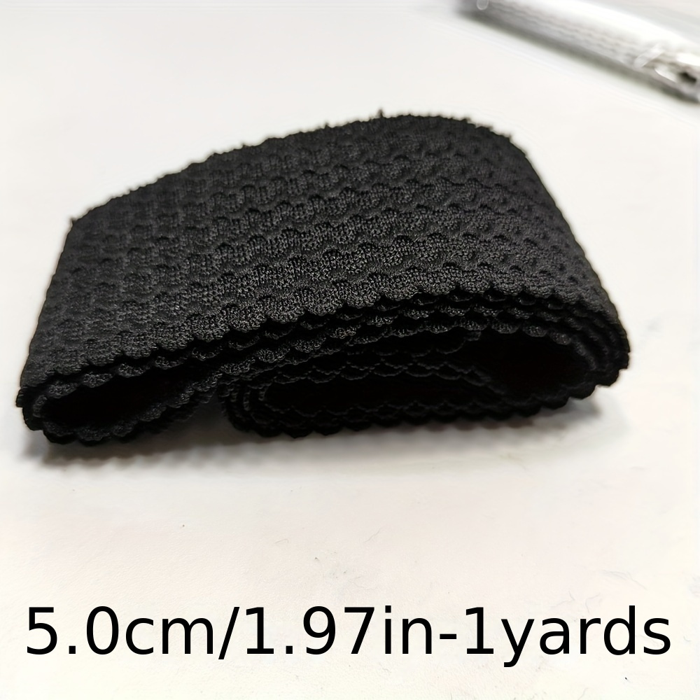 Image of 4.0cm/5.0cm (1.57inch/1.97inch) 1 Yard Ripple Elastic Black And White Band Clothing Additions Sewing Products