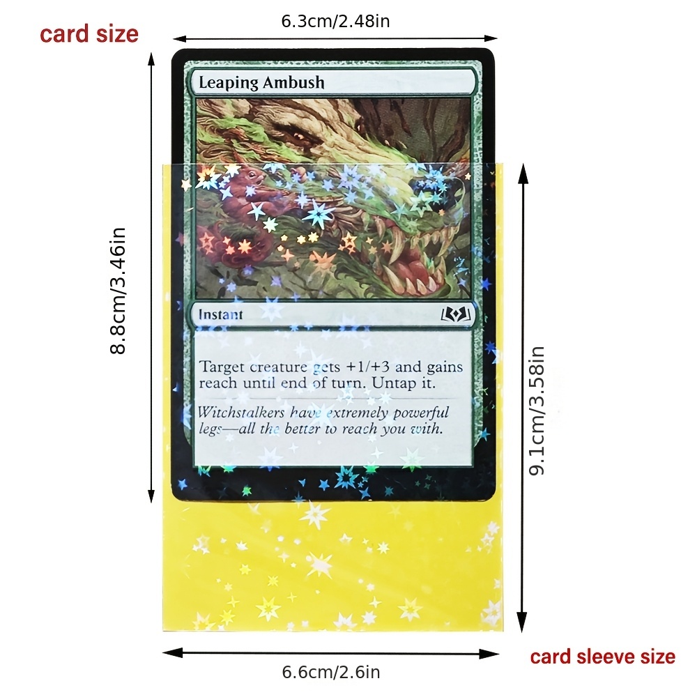 tcg card sleeve 1000ct Trading Card Sleeves Perfect Fit MTG Matte Sleeves, Soft Sports Card  Protector for Photocard, Standard TCG Card Sleeves Fit for MTG 66 * 91 mm