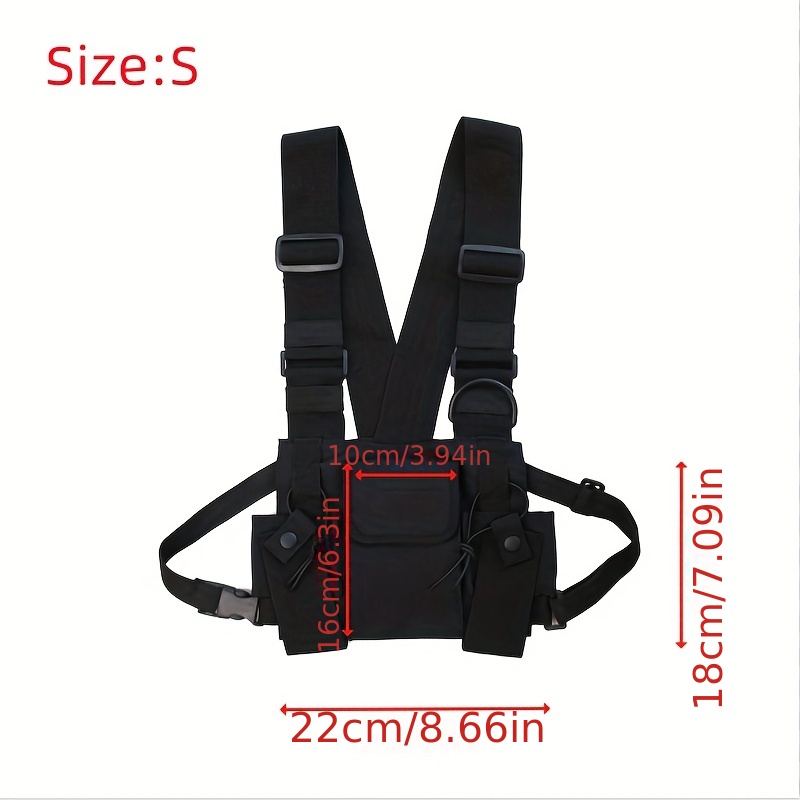 Fashion Functional Tactical Chest Bag for Men Fashion Bullet Hip